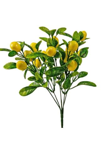 Citrom bokor- 15 fejes- 34cm magas - Világos citromsárga