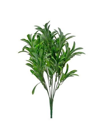 Műnövény bokor- 7 ágú- 34cm magas - Sötétzöld