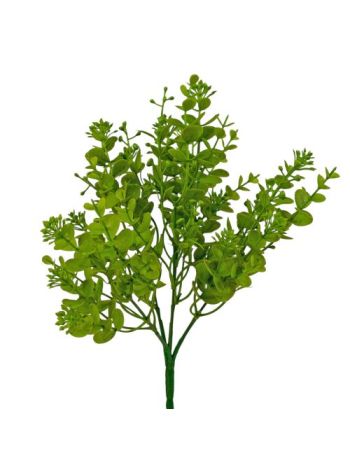 Műnövény bokor- 5 ágú- 34cm magas - Középzöld