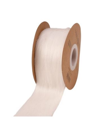 Hosszú szőrmés szalag 63mm x 2.7m - Fehér