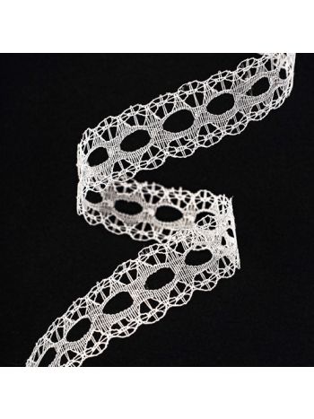 Csipkeszalag 15mm x 10m - Fehér