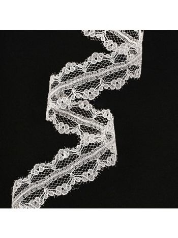 Csipkeszalag 27mm x 10m - Törtfehér