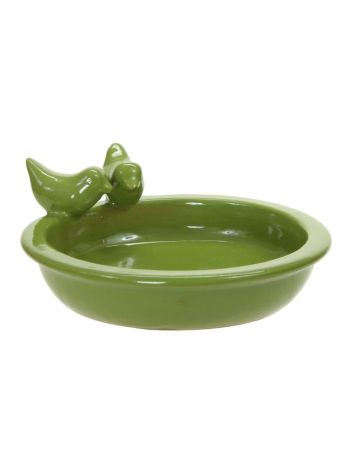Madáritató kerámia 31-5x28x10-5 cm világoszöld