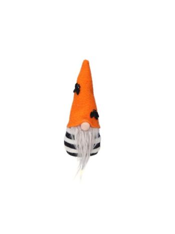 Manó halloweeni textil 20 cm narancs
