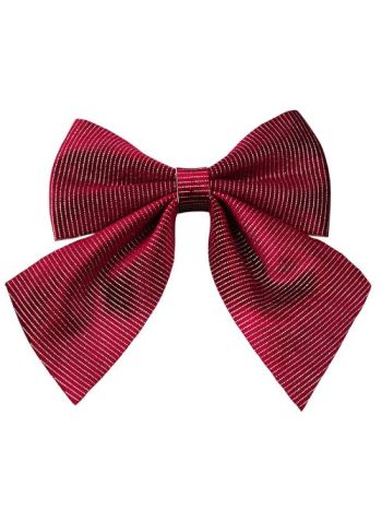 Csíkos bársony masni- 20 x 24cm - Bordó