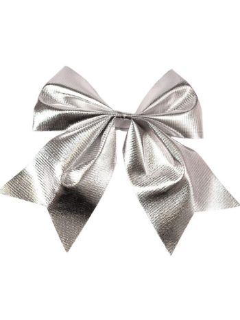 Fényes ezüst színű masni- 20 x 24cm