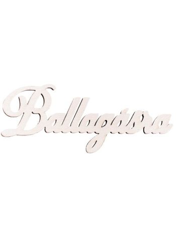 5db. Ballagásra festett fa felirat 10 x 4cm - Fehér