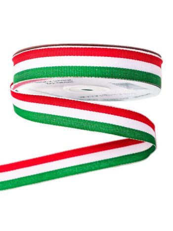 Magyar nemzeti színű szalag- anyagában színes- 2 oldalas - 20mm x 20m