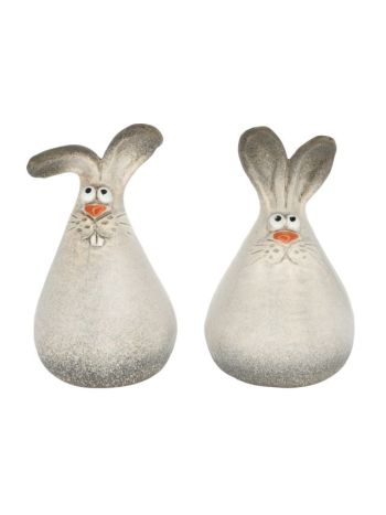 Nyúl álló kerámia 11-4x10-1x17-8 cm natúr 2 féle DD67310