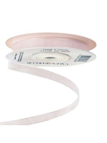 Organza szalag 6mm x 20m - Fehér