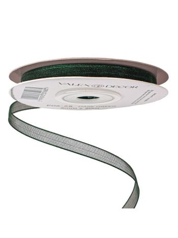 Organza szalag 6mm x 20m - Sötétzöld