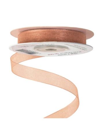 Organza szalag 10mm x 20m - Púder bézs 10mm x 20m P10-10
