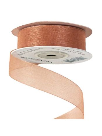 Organza szalag 20mm x 20m - Púder bézs