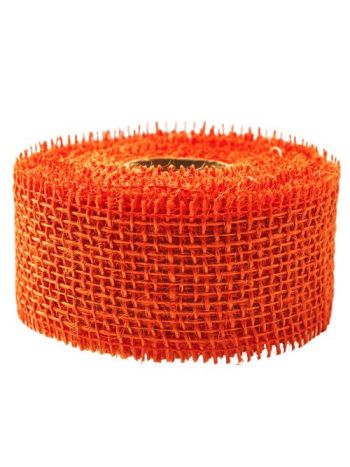Juta szalag 5cm x 9m - Narancssárga