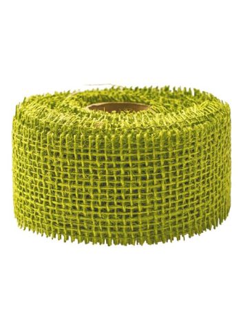 Juta szalag 5cm x 9m - Teazöld