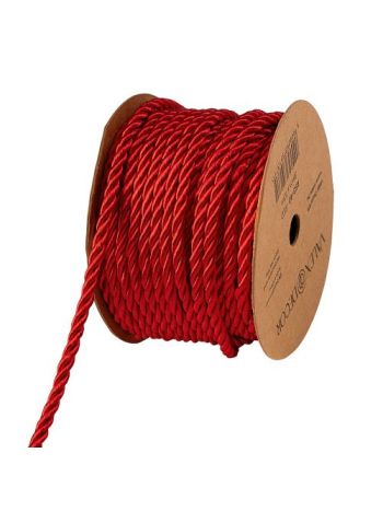 Dekor zsinór 3mm x 10m - Fényes piros