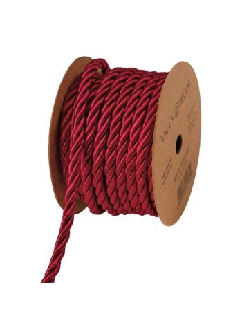 Dekor zsinór 5mm x 5m - Fényes bordó