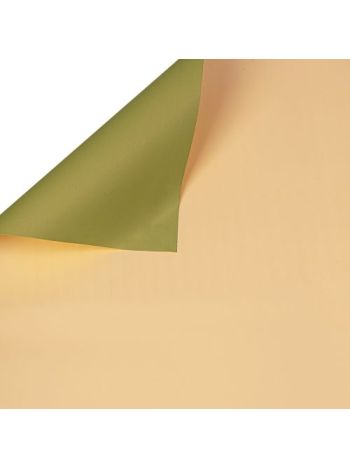 Kétszínű fólia ív 58cm x 58cm- 20db - Világoszöld / Ekrü