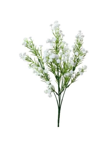 Selyemvirág csokor fátyolvirág műanyag 32 cm fehér
