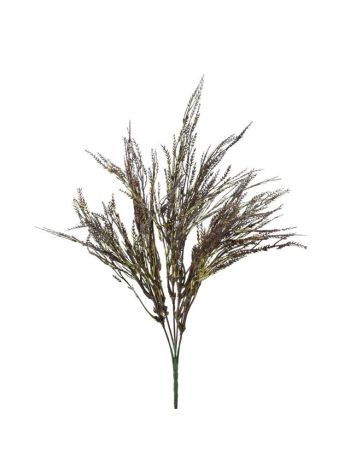Selyemvirág díszfű műanyag 43 cm bordó