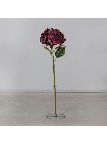 Selyemvirág Hortenzia állvánnyal műanyag 113cm burgundi DPI4380612