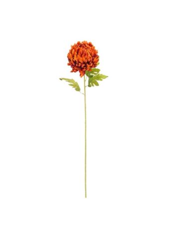 Selyemvirág krizantém műanyag 77 cm narancssárga