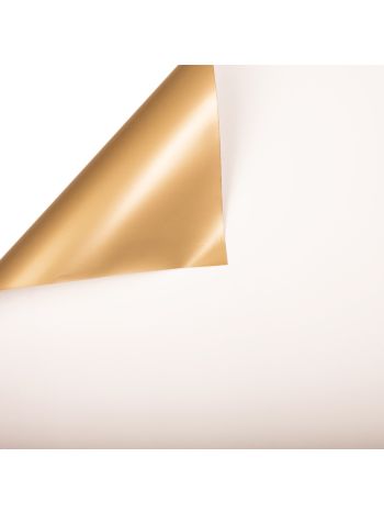 Fehér / Arany fólia ív 58cm x 58cm- 20db