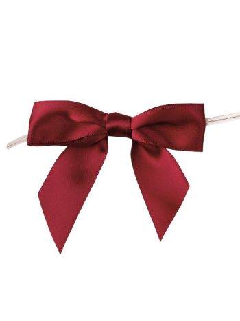 Szatén szalag masni- kb. 9 x 9cm - Bordó