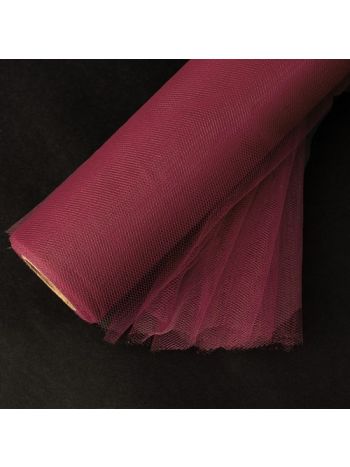 Lágy tüll tekercs 30cm x 20m - Bordó