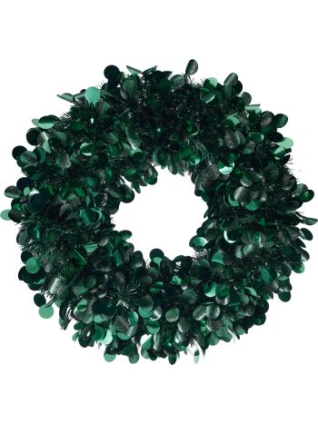flitter koszorú- kisállat- pp- méret: 40x460mm- szín: zöld