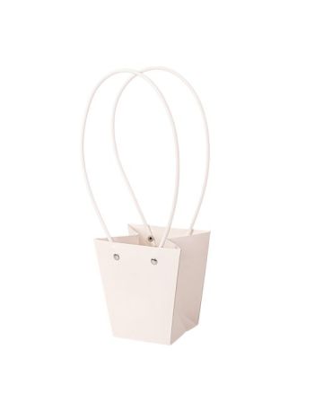 10db. Virág táska 12(h) x 12(sz) x 12.5(m) cm - Fehér