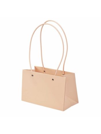 10db. Virág táska 22(h) x 10.5(sz) x 13.5(m) cm - Világos púder