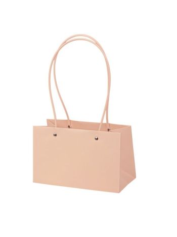 10db. Virág táska 22(h) x 10.5(sz) x 13.5(m) cm - Sötét púder