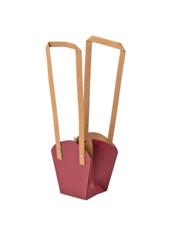 10db. Virág táska 12(h) x 11(sz) x 7(m) cm - Bordó