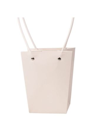 10db. Virág táska 13(h) x 9.5(sz) x 15.5(m) cm - Fehér