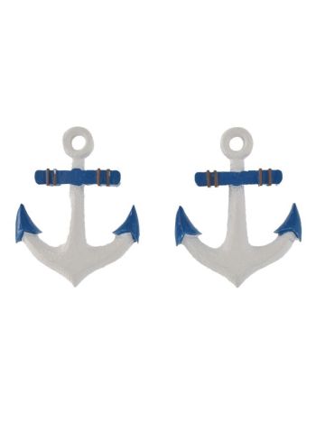 Vasmacska öntapadós poly 5-8x4-4x0-8cm kék-fehér S/2 @