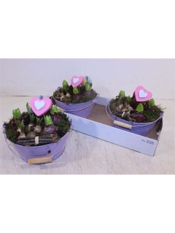 Ö. HYAC 7+ LILA ZINK TÁL SZÍV