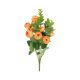 Selyemvirág boglárkacsokor eukaliptusszal 31cm narancs