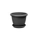 Virágcserép + Alátét Venecia 36cm Antracit (12/#_288/rkl)