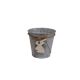 Bádog Kaspó Logóval 140-B-416/S - D13*12H*D9cm (108/#)