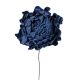 Peonia selyemvirág szál- 26cm - Sötétkék