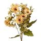 Százszorszép selyemvirág csokor- 5 ágú- 31cm magas - Krém