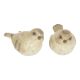 Madár- glitteres poly 11x6x6 cm barna 2 féle
